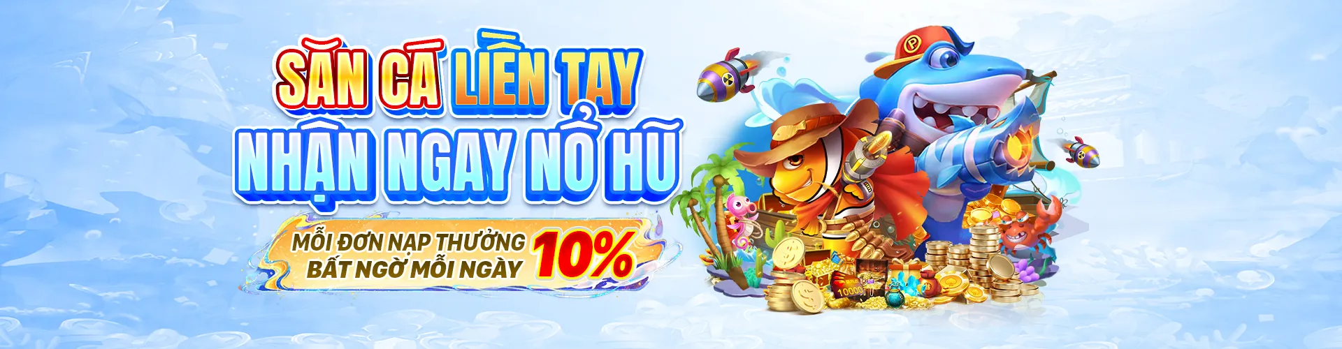Hình ảnh game bắn cá ok365m với nhiều loại cá và súng, biểu tượng của chiến thắng và giải trí đỉnh cao